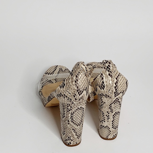 Snakeskin block heels - Picture 3 of 3